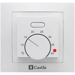 Терморегулятор для теплої підлоги Castle C-AC308H сумісний з Asfora білий