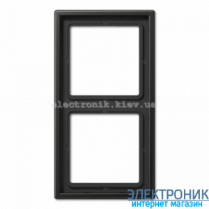 Двомісна рамка JUNG LS990 чорний матовий