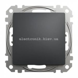 Кнопка без фіксації Sedna Design колір графіт матовий