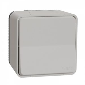 Кнопковий вимикач IP55, для поверхневого монтажу, білий, Mureva Styl Schneider Electric MUR39026