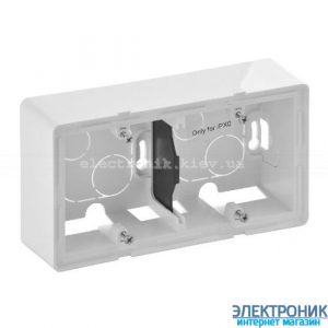 Коробка для накладного монтажу, двопостова, Legrand Valena Life (біла)