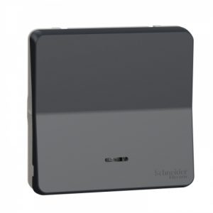 Механізм перемикача з підсвічуванням IP55, чорний, Mureva Styl Schneider Electric MUR35025