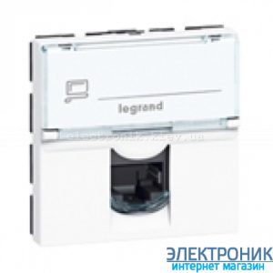 Механізм розетки RJ45 кат.5е UTP 2м LCS, 8 к., Mosaic