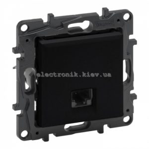 NILOE STEP Розетка інформаційна RJ45 CAT5e UTP, колір Чорний