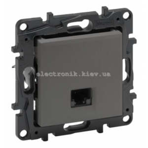 NILOE STEP Розетка інформаційна RJ45 CAT5e UTP, колір Сталь