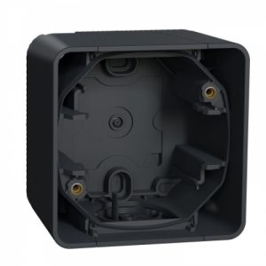 Одномісний бокс для накладного монтажу IP55, чорний Mureva Styl Schneider Electric MUR37911
