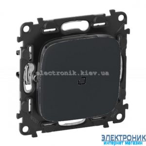 Перемикач перехресний з підсвічуванням, автоматичні клеми Legrand Valena Allure (Антрацит)