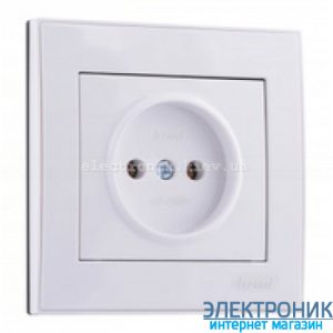 RAIN Розетка без заземлення біла