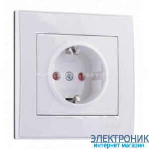 RAIN Розетка із захистом від дітей біла