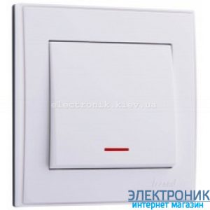 RAIN Вимикач з підсвічуванням білий