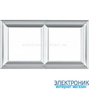 Рамка 2 пост цт. алюміній Jung Eco Profi Deco