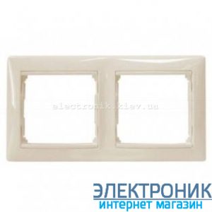 Рамка 2 поста слонова кістка Legrand Valena