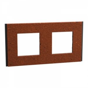 Рамка 2-постова Unica Deco Material, теракотовий