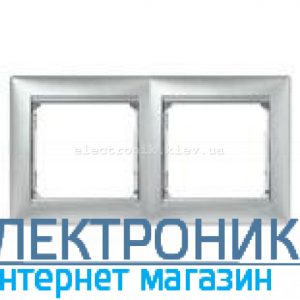 Рамка 2 посту Legrand Valena алюміній