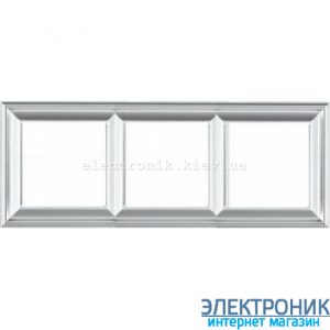 Рамка 3 пост цт. алюміній Jung Eco Profi Deco