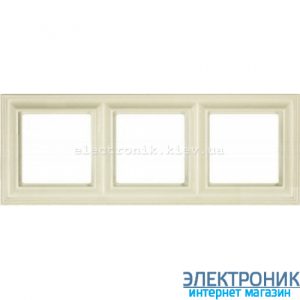 Рамка 3 пост цт. слонова кістка Jung Eco Profi Deco