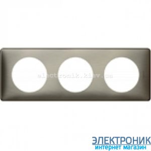 Рамка 3-постова Legrand Celiane, прямокутна, 232х82мм (вольфрам)