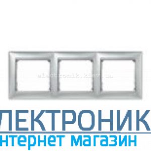 Рамка 3 посту Legrand Valena алюміній