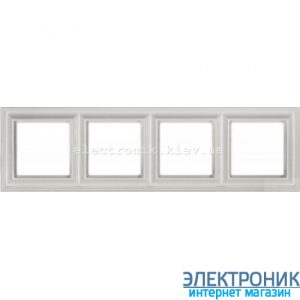 Рамка 4 пост цт. білий Jung Eco Profi Deco