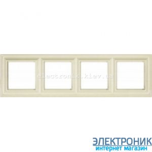 Рамка 4 пост цт. слонова кістка Jung Eco Profi Deco