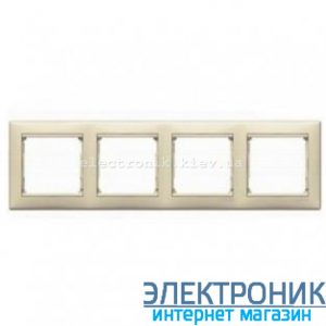 Рамка 4 посту слонова кістка Legrand Valena