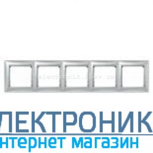 Рамка 5 постів Legrand Valena алюміній