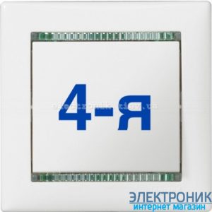 Рамка чотирипостова Legrand Valena (білий/кристал)