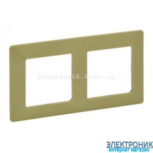 Рамка двопостова Legrand Valena Life (лайм)