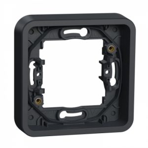 Рамка одномісна без лапок IP55, чорна, Mureva Styl Schneider Electric MUR34107