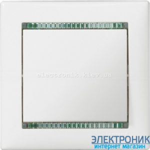 Рамка однопостова Legrand Valena (білий/кристал)