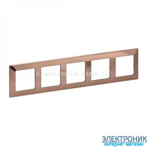 Рамка п'ятипостова Legrand Valena Life (мідь)