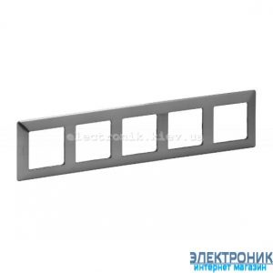 Рамка п'ятипостова Legrand Valena Life (Сталь)