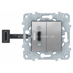 Розетка HDMI, Алюміній, серія Unica New