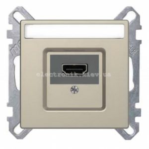 Розетка HDMI, колір Сахара, Schneider Merten D-Life