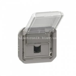 Розетка інформаційна RJ45 cat 6 UTP (механізм), сірий, Plexo Legrand
