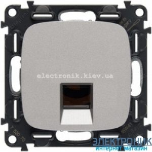 Розетка інтернет RJ45, кат. 6 UTP, Legrand Valena Allure (алюміній)