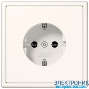 Розетка із заземленнямм JUNG LS990 крем