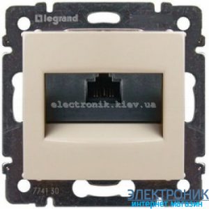 Розетка комп'ютерна RJ45 кат.5e UTP слонова кістка Legrand Valena
