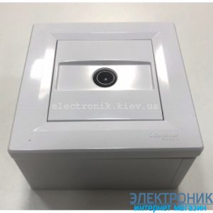 Розетка накладний монтаж Schneider (Шнайдер) Asfora TV кінцева (1 дБ) біла