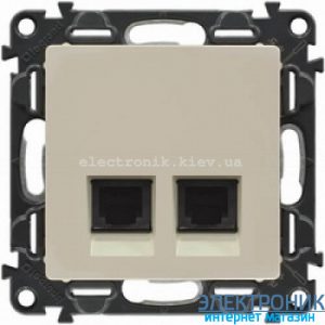 Розетка RJ11+RJ45 Кат.6 UTP Legrand Valena Life (слонова кістка)