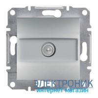 Розетка Schneider (Шнайдер) Asfora Plus TV кінцева (1 дБ) алюміній