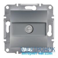 Розетка Schneider (Шнайдер) Asfora Plus TV кінцева (1 дБ) сталь