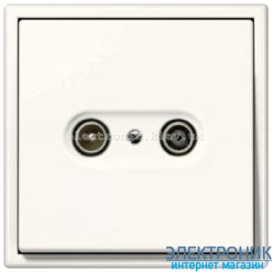 Розетка TV кінцева JUNG LS990 крем