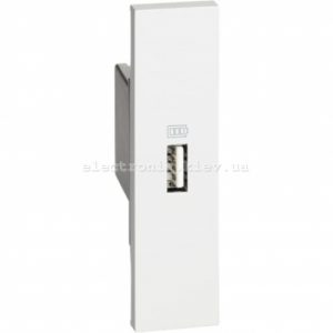 Розетка USB зарядний тип - А 1500мА 1 модуль. Колір Білий. Bticino серія Living Now
