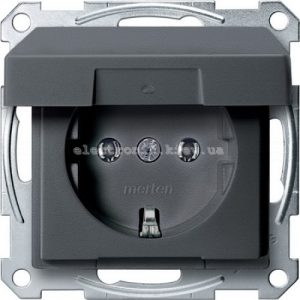 SM РОЗЕТКА SCHUKO З КРИШ.IP44, АНТР.