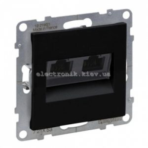 SUNO Розетка USB Тип С+C 15 Вт 5В, колір Чорний