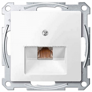 Телефонна розетка RJ12 Schneider Electric Merten System M активно-білий