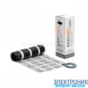 Тепла підлога електричний мат GrayHot mat 150 (11,5 м²)