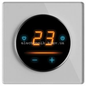 Термостат ONEKEYELECTRO 25 з WiFi, сіра рамка, скло