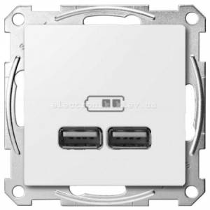 USB розетка 2,1А Schneider Electric Merten System M активно-білий
